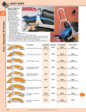 SIDE PLATE KIT CHR, XL 94-03 - CCI - Retrò Bike CT