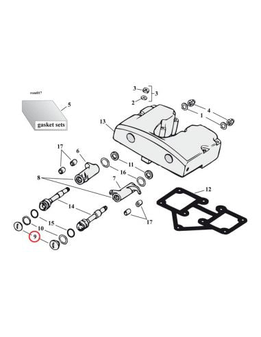 SCREW, ROCKER ARM SHAFT END, CHROME FL/FLH '71-'80 - Retrò Bike CT