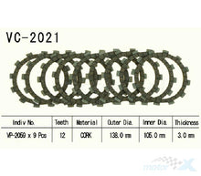 Carica l&#39;immagine nel visualizzatore di Gallery, FRIZIONI VESRAH YAMAHA WR250F/YZ250F 01-04 VC-2021 - Retrò Bike CT
